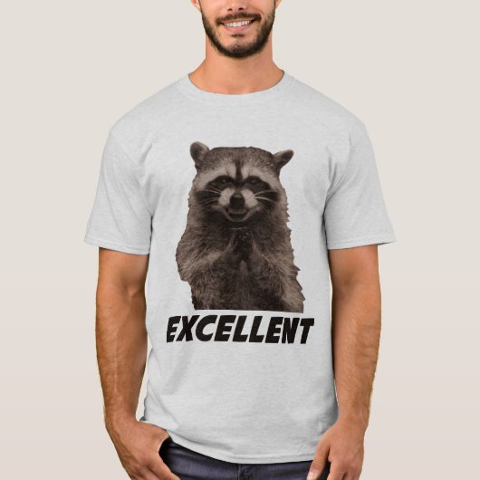 Ausgezeichneter schlechter Darstellungs-Waschbär T-Shirt (Vorderseite)