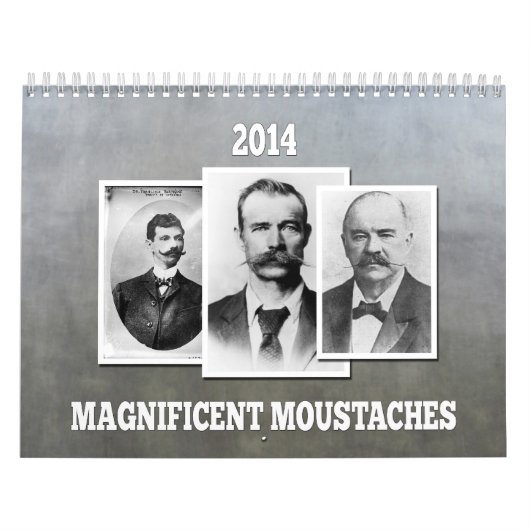 Ausgezeichneter Schnurrbart-/Schnurrbart2014 Kalender (Titelbild)