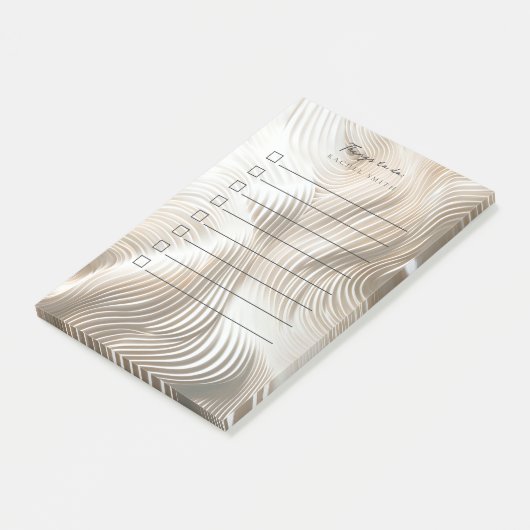 Ausgezeichnetes Elfenbein zu erledigen Post-it Klebezettel (angewinkelt)