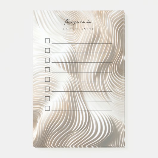 Ausgezeichnetes Elfenbein zu erledigen Post-it Klebezettel (Vorderseite)