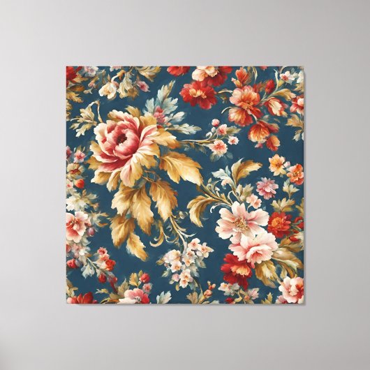 Ausgezeichnetes italienisches, schönes Blumendesig Leinwanddruck (Vorderseite)