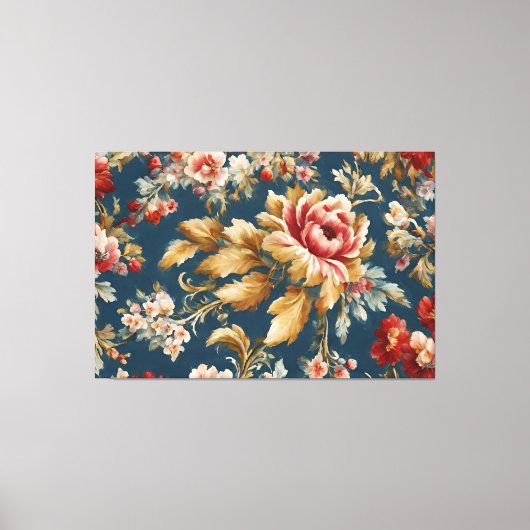 Ausgezeichnetes italienisches, schönes Blumendesig Leinwanddruck (Vorderseite)