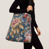 Ausgezeichnetes italienisches, schönes Blumendesig Tragetaschen Mit Langen Trägern (Von Nahem)