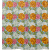 Ausgezeichnetes Muster mit Chrysanthemen Duschvorhang (Vorderseite)