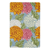 Ausgezeichnetes Muster mit Chrysanthemen Mini Klemmbrett (Rückseite)