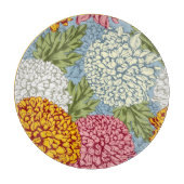 Ausgezeichnetes Muster mit Chrysanthemen Schneidebrett (Vorderseite)