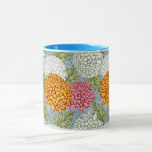 Ausgezeichnetes Muster mit Chrysanthemen Tasse (Zentrum)