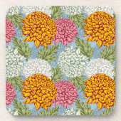 Ausgezeichnetes Muster mit Chrysanthemen Untersetzer (Vorderseite)