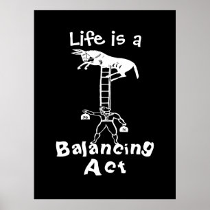 Ausgleich eines lebenden Donkey ~ 53X40 ÄNDERUNGSF Poster