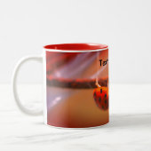 Ausgleich Ladybugs Natur Personalisiert Zweifarbige Tasse (Links)
