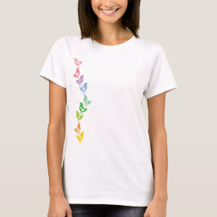 Ausgleich Retro Rainbow Chicks Spaß Custom T - Shi T-Shirt