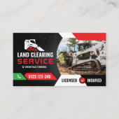 Ausgraben, Mulchen der Forstwirtschaft, Räumung de Visitenkarte (Vorderseite)