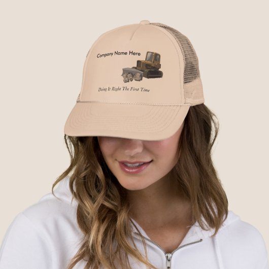 Ausgrabenfirmenslogan-Hut Truckerkappe (Beispiel)