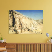 Ausgrabung des Großen Tempels der Ramses II, Leinwanddruck (Insitu (Wohnzimmer))