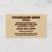 Ausgrabung Visitenkarte (Rückseite)