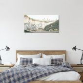 Ausgrabungen einer dicken Lavastraße Leinwanddruck (Insitu (Schlafzimmer))