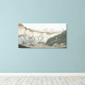 Ausgrabungen einer dicken Lavastraße Leinwanddruck (Insitu (Holzboden))