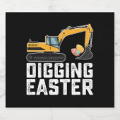 Ausgrabungsgrabungsgrabungsjagd Egg Funny Bierflaschenetikett (Einzelnes Label)