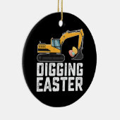 Ausgrabungsgrabungsgrabungsjagd Egg Funny Keramik Ornament (Rechts)