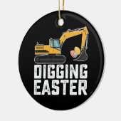 Ausgrabungsgrabungsgrabungsjagd Egg Funny Keramik Ornament (Links)