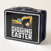 Ausgrabungsgrabungsgrabungsjagd Egg Funny Metall Brotdose (Vorderseite)