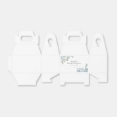 AUSHA Dusty Blue Floral Boy Baby Dusche Geschenkschachtel (Ungefaltet)