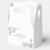 AUSHA Dusty Blue Floral Boy Baby Dusche Geschenkschachtel (Geöffnet)