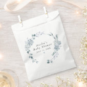 AUSHA Dusty Blue Floral Boy Baby Dusche Geschenktütchen (Ausgeschnitten)