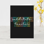 Aushilfslehrer Lehrer Dankeschön Geschenk Aushilfs Karte (Gelbe Blume)