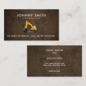 Aushöhlungs-Slogan-Visitenkarten Visitenkarte (Vorne/Hinten)