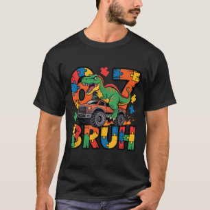 Ausim Six Seven Bruh Dino Autismus-Bewusstsein 67 T-Shirt