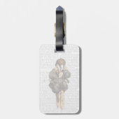 Auskleidung auf Vintagem Fahrrad Gepäckanhänger (Rückseite vertikal)