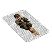 Auskleidung auf Vintagem Fahrrad Magnet (Rechte Seite)