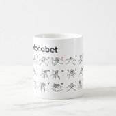 AUSLAN ALPHABET KAFFEETASSE (Mittel)