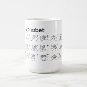 AUSLAN ALPHABET-Tasse Kaffeetasse (Mittel)