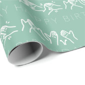 Auslan Sage Birthday Wrapping Paper Geschenkpapier (Rolleneckpunkt)