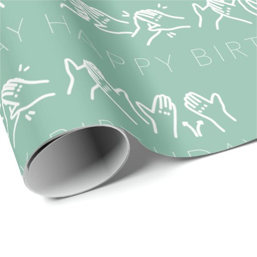 Auslan Sage Birthday Wrapping Paper Geschenkpapier (Rolleneckpunkt)
