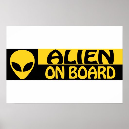 AUSLÄNDER AN BORD POSTER (Vorne)