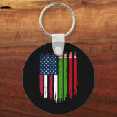 Ausländer Stranger USA Immigrant Schlüsselanhänger (Vorderseite)