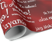 Ausländisch I Liebe Geschenkpapier (Rolleneckpunkt)