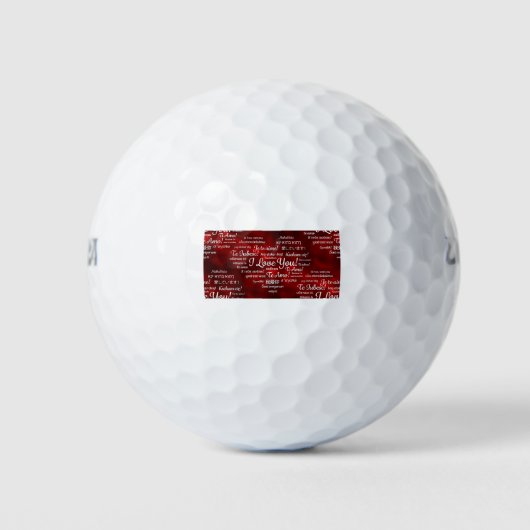 Ausländisch I Liebe Golfball (Vorderseite)