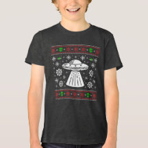 AUSLÄNDISCHES UFO HÄSSLICHER WEIHNACHTSPULLI CHRIS