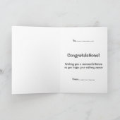 Auslaufen der Parade der Uniform-Glückwünsche der Karte (Innenseite)