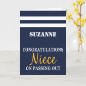 Auslaufen der Parade der Uniform-Glückwünsche der Karte (Gelbe Blume)