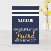 Auslaufen der Parade der Uniform-Glückwünsche der  Karte (Gelbe Blume)