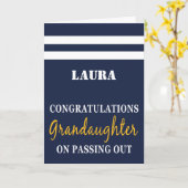 Auslaufen der Parade der Uniform-Glückwünsche der  Karte (Gelbe Blume)