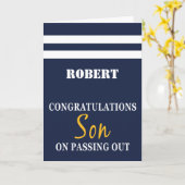 Auslaufen der Parade der Uniform-Glückwünsche der  Karte (Gelbe Blume)