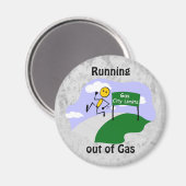 Auslaufen des Gasmagneten Magnet (Vorderseite/Rückseite)