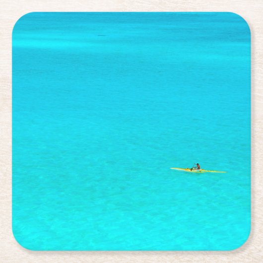 Auslegerkanu in Bora Bora Untersetzer (Vorderseite)