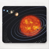 Auslegung des Sonnensystems Mousepad (Vorne)